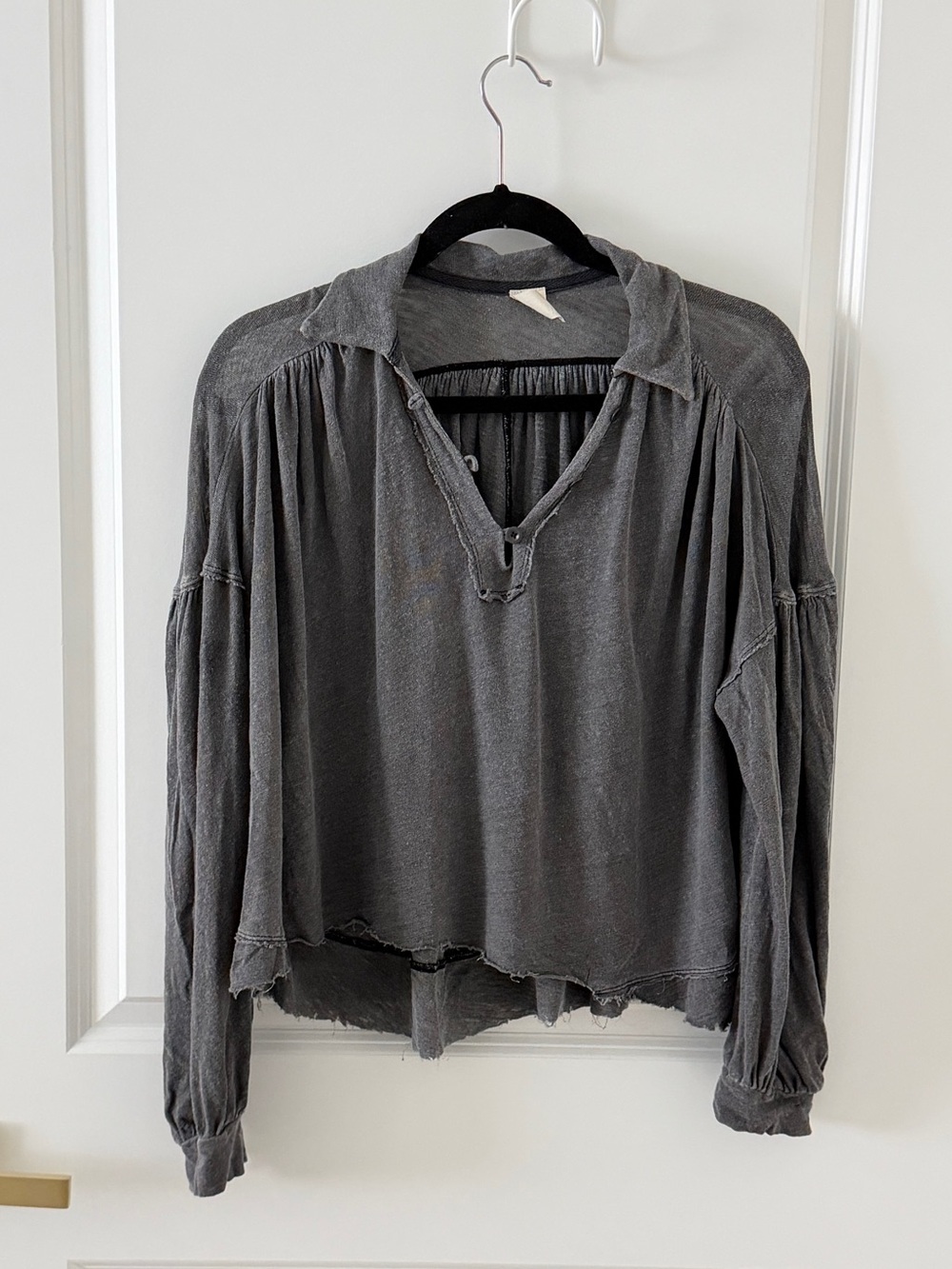 FREE PEOPLE We the Free oversized Slouchy Blouse Shirt sm